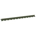 vidaXL Obrubník trávnika 10 ks 102 x 4 x 4 cm Oceľ Olivovo zelená