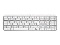 Klávesnica - podsvietená - bezdrôtová - Bluetooth LE - QWERTY - americká angličtina - klávesový spínač: Scissor-Key - bledosivá