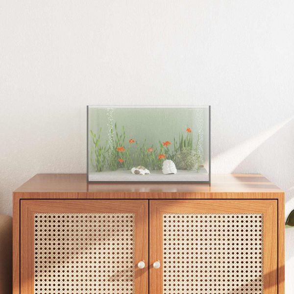 vidaXL Akvárium s úložiskom Priehľadná 40 x 25 x 25 cm Sklo