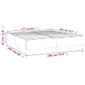 vidaXL Posteľný rám s boxspringom tmavohnedá 180x200 cm látka