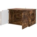 vidaXL Mačka Dom Dymová dub 85 x 55 x 50,5 cm Kompozitné drevo