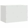 vidaXL TV skrinky 2 ks biele 67x39x44 cm oceľ