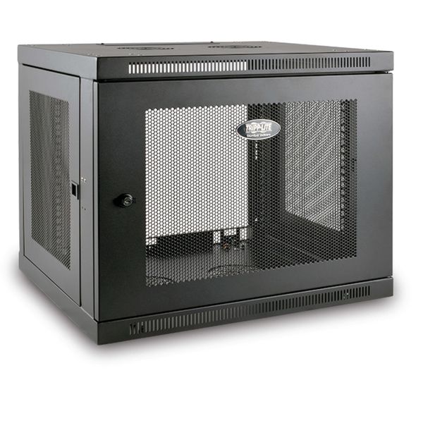 Skriňa SmartRack 9U, Mini Rack, Š = 600mm, Hl = 550mm, hĺbka pre prepínače, montáž na stenu