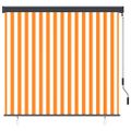 vidaXL Vonkajšia zatemňovacia roleta 160x250 cm biela a oranžová