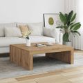 vidaXL Konferenčný stolík dub artisan 100x100x35 cm kompozitné drevo