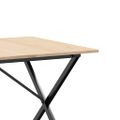 vidaXL Jedálenský stolík v tvare X 180x90x75 cm borovica a oceľ