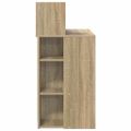 vidaXL Stôl Sonoma dub Kompozitné drevo 90 x 48 x 101,5 cm