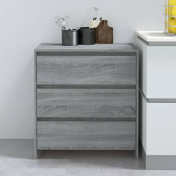 vidaXL Komoda sivá sonoma 70x41x75 cm spracované drevo