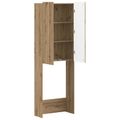 vidaXL Toaletná skriňa ZWOLLE Dub artisan 66 x 25,5 x 190 cm