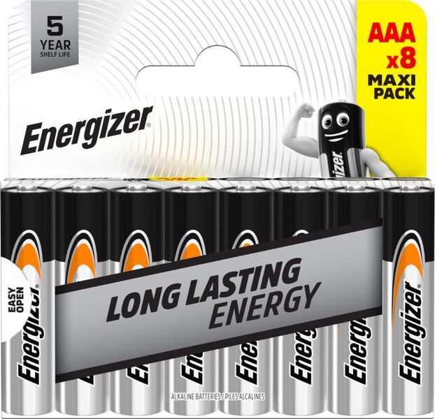 E304399500 Energizer Everyday AAA DHP8 Blistr