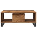 vidaXL Konferenčný stolík staré drevo 90x50x36,5 cm kompozitné drevo