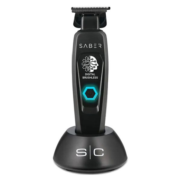 Profesionálny kontúrovací strojček STYLECRAFT Saber trimmer Black