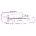 vidaXL Vysúvacia denná posteľ biela 80x200 cm masívna borovica