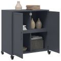 vidaXL Komoda antracitová 68x39x72 cm oceľ