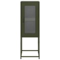 VidaXL Príborník Olive Green 36x39x107 cm Oceľ valcovaná za studena