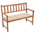 vidaXL Záhradná lavička s podložkou 120 cm, akáciový masív