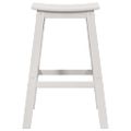 vidaXL Barová stolička 2 ks Biela 52 x 43 x 73,5 cm HDPE