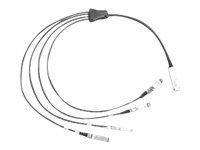 Síťový kabel - SFP+ do QSFP+ - 7 m - SFF-8431/SFF-8436/SFF-8461 - aktivní - modrá - pro Nexus 2348, 31XX, 93XX, 93XXX, X97160, X9736; ONE Nexus 32XX, 92XX, 93XXX; UCS C4200