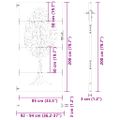 vidaXL Záhradná brána 85 x 200 cm Povrchovo upravená oceľ Zamykateľné
