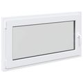 vidaXL Otočné a sklopné okno do suterénu RISOR 110 x 60 cm PVC a sklo