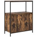 vidaXL Kúpeľňová skrinka s policami dub dymový 76,5x35x95 cm