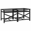 vidaXL Pedestal na práčku 2 pcs Čierny 120 x 56 x 52 cm Oceľ