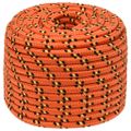vidaXL Lodné lano oranžové 14 mm 25 m polypropylén