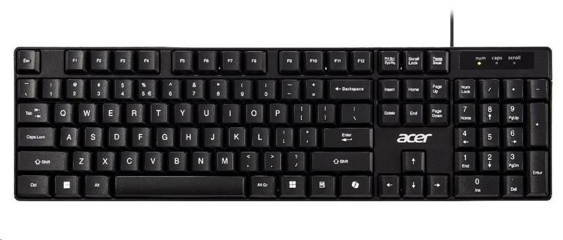 Acer AKW100/Drôtové USB-A/ CZ- SK layout/Čierna