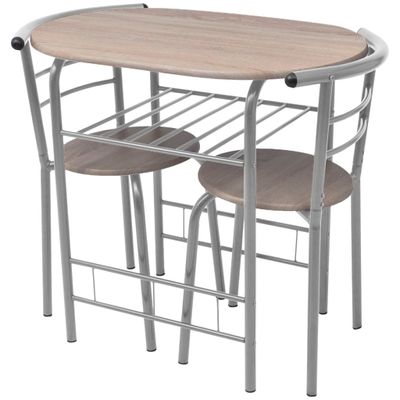 vidaXL Raňajkový set - barový stôl a stoličky, MDF