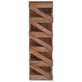vidaXL Regál na víno Prírodná 24 x 14 x 80 cm Masívne mahagónové drevo