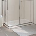 vidaXL Obdĺžniková sprchová vanička z ABS biela 70x120 cm