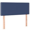 vidaXL Posteľný rám boxspring s matracom modrý 90x200 cm látka