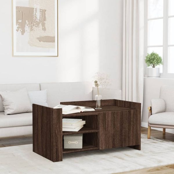 vidaXL Konferenčný stolík hnedý dub 100x50x50 cm kompozitné drevo
