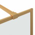 vidaXL Stena walk-in sprchy Zlatá 140 x 195 cm tvrdené sklo