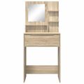 vidaXL Toaletné stolíky do spálne Sonoma dub 80 x 39,6 x 135 cm