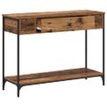 vidaXL Konzolový stôl Staré drevo 100 x 34.5 x 75 cm Kompozitné drevo