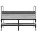 vidaXL Lavička na topánky sivá sonoma 85,5x42x57,5 cm kompozitné drevo