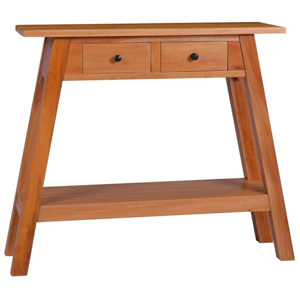 vidaXL Konzolový stolík 90x30x75 cm mahagónový masív