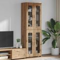 vidaXL Highboard FLORIN 60 x 35 x 182 cm Remeselný dub