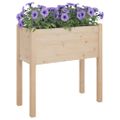 vidaXL Záhradné kvetináče 2 ks 70x31x70 cm, borovicový masív