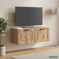 vidaXL Nástenná TV skrinka 78,5 x 31 x 30 cm Dub artisan