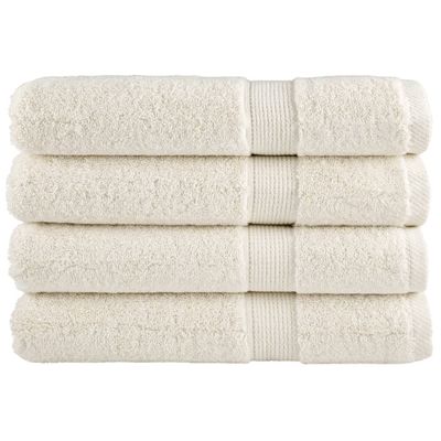 vidaXL Prémiové uteráky SOLUND 4 ks krémové 100x200cm 600 g/m2