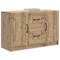 vidaXL Servírovacia skriňa Dub artisan 89 x 34,5 x 57 cm