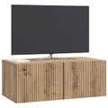 vidaXL Nástenná TV skrinka 78,5 x 41 x 30 cm Dub artisan