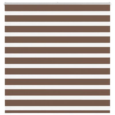 vidaXL Zebra roleta hnedá 145x100 cm šírka látky 140,9 cm polyester
