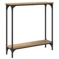 vidaXL Konzolový stôl Remeselný dub 75 x 22,5 x 75 cm Kompozitné drevo