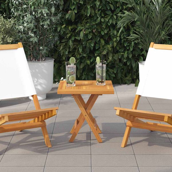 vidaXL Štvorcová stolová doska 50x50x2,5 cm teakový masív
