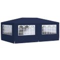 vidaXL Profesionálny párty stan+bočné steny 4x6 m, modrý 90 g/m²