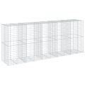 vidaXL Gabiónový kôš s krytom 500x100x200 cm pozinkované železo
