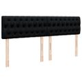 vidaXL Posteľný rám boxspring s matracom čierny 180x200 cm látka